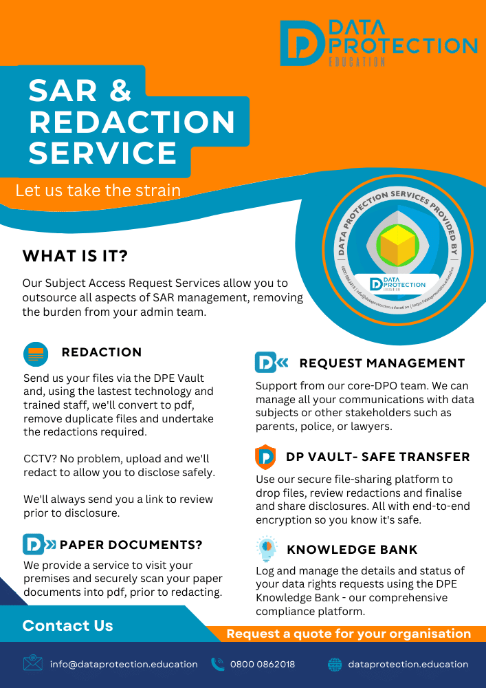 SAR and Redaction Service