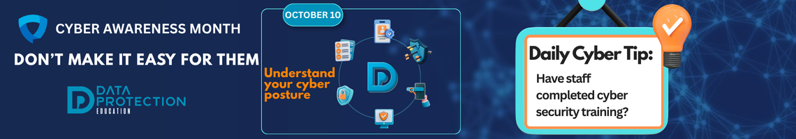 October banner image for an article on improving cybersecurity posture and proactive preparedness.