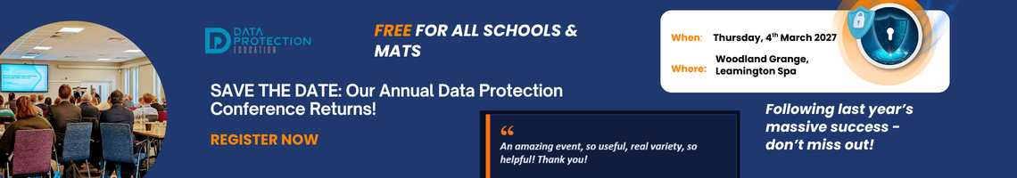 Save the Date for the 2027 Education Conference, focusing on data protection for schools
