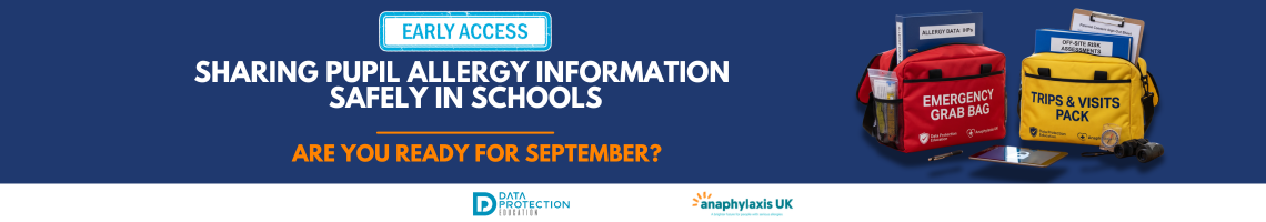Secure Safe Care Information Point (SSCIP) model banner for safe pupil allergy data sharing and GDPR